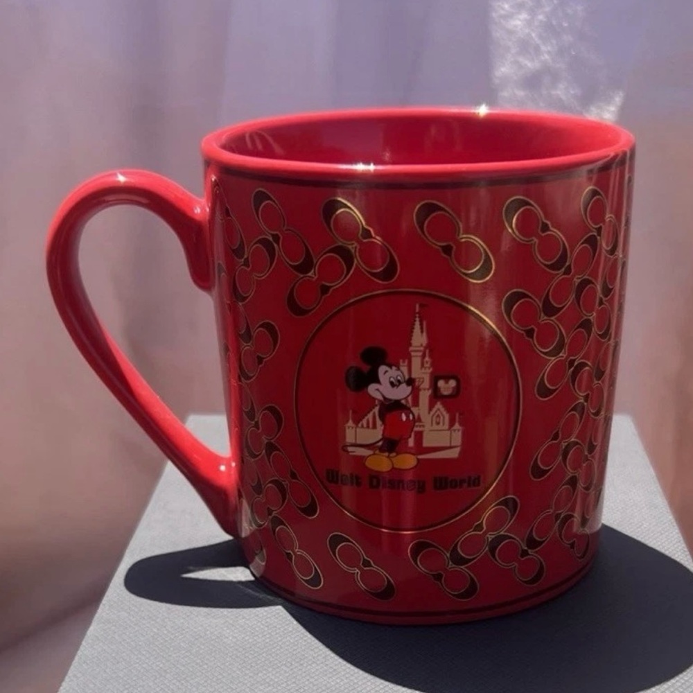 Coach Red Mug with Iconic Design